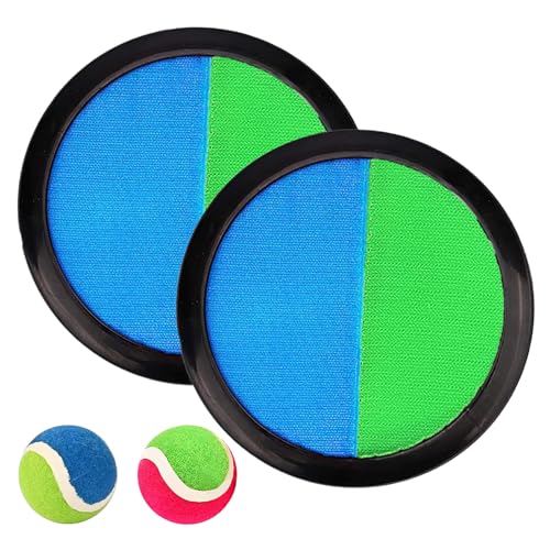Klettballspiel Klettball Set mit 2 Fangscheiben 2 Bälle, Klettballspiel für Kinder ab 3 4 5 6, Ballspiele für Draußen Kinder für Wurf Spiel und Fangspiel für Party, Garten, Innen, Außen Klettball Klettballspiel Klettball Set mit 2 Fangscheiben 2 Bälle, Klettballspiel für Kinder ab 3 4 5 6, Ballspiele für Draußen Kinder für Wurf Spiel und Fangspiel für Party, Garten, Innen, Außen Klettball von Sternhell