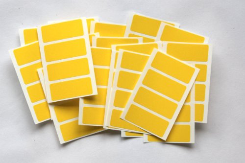 Etiketten für Farbcodierung, selbstklebend, 80 Stück gelb von SteveStickers