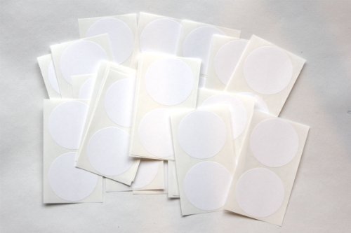 Klebeetiketten für Farbkodierung, rund, Weiß, 50 Stück Klebeetiketten für Farbkodierung, rund, Weiß, 50 Stück von SteveStickers