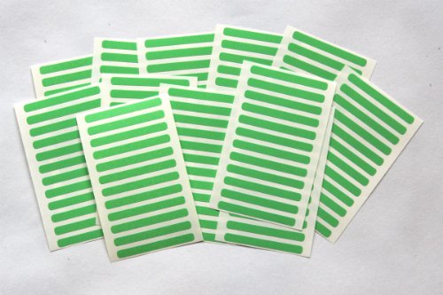 Klebeetiketten selbstklebend, für Farbkennzeichnung, 144 Stück grün von SteveStickers