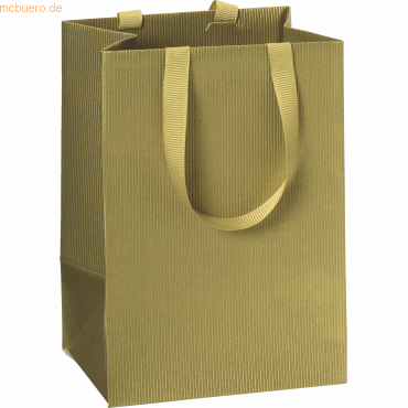 10 x Stewo Geschenktasche 10x8x14cm One Colour gold von Stewo