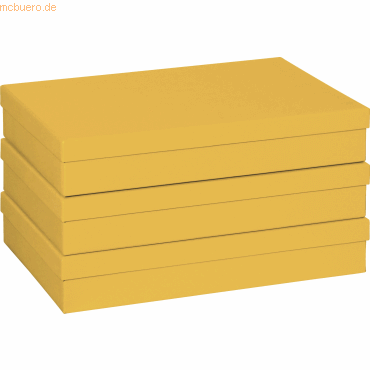 3 x Stewo Geschenkbox 23,5x33x6cm A4 One Colour orange dunkel von Stewo