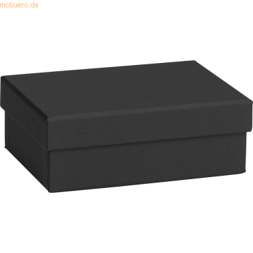 4 x Stewo Geschenkbox 16,5x6x12cm One Colour schwarz von Stewo