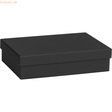 4 x Stewo Geschenkbox 24x6x16,5cm One Colour schwarz von Stewo