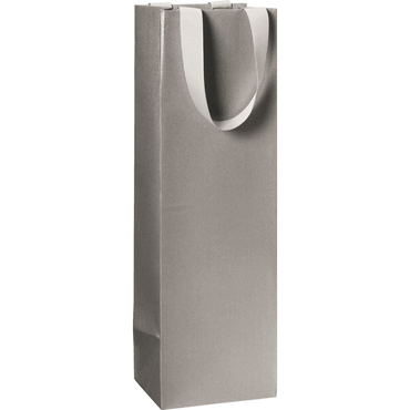 6 x Stewo Flaschentragetasche One Colour - 11 x 36 x 10,5 cm silber von Stewo