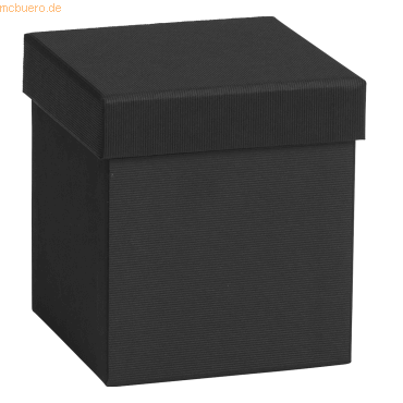 6 x Stewo Geschenkbox 11x11x12cm One Colour schwarz von Stewo