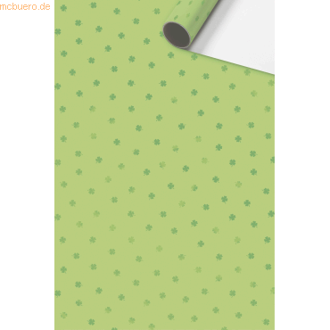 6 x Stewo Geschenkpapierrolle 0,7x1,5m Lia grün von Stewo
