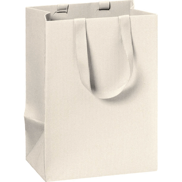 6 x Stewo Geschenktragetasche One Colour - 10 x 14 x 8 cm beige von Stewo