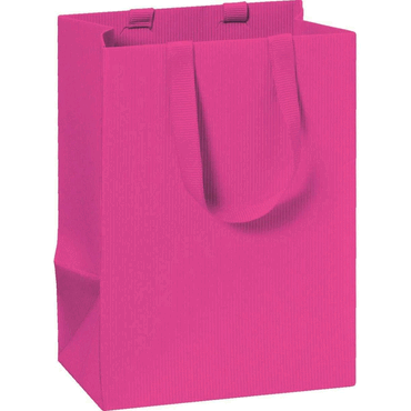 6 x Stewo Geschenktragetasche One Colour - 10 x 14 x 8 cm pink von Stewo