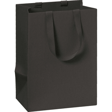 6 x Stewo Geschenktragetasche One Colour - 10 x 14 x 8 cm schwarz von Stewo