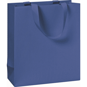 6 x Stewo Geschenktragetasche One Colour - 18 x 21 x 8 cm dunkelblau von Stewo