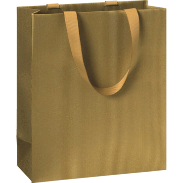 6 x Stewo Geschenktragetasche One Colour - 18 x 21 x 8 cm gold von Stewo