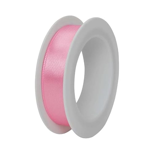 STEWO Satinband Geschenkband, 15mm x 3m, rosa hell, hochwertiges Seidenband Hochzeitsband Dekoband Schleifenband zum Verpacken, Dekorieren und Basteln von Stewo