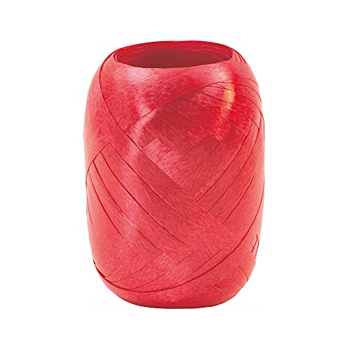 Stewo Geschenkband Poly 5mm x 20m, rot, Schleifenband zum Geschenke verpacken, brillante Farben von Stewo