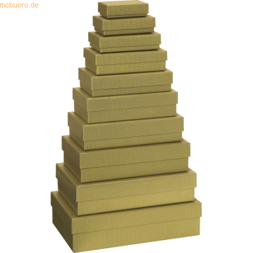 Stewo Geschenkbox One Colour VE=10 Stück Größen sortiert gold von Stewo