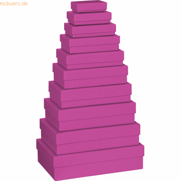 Stewo Geschenkbox One Colour VE=10 Stück Größen sortiert pink von Stewo