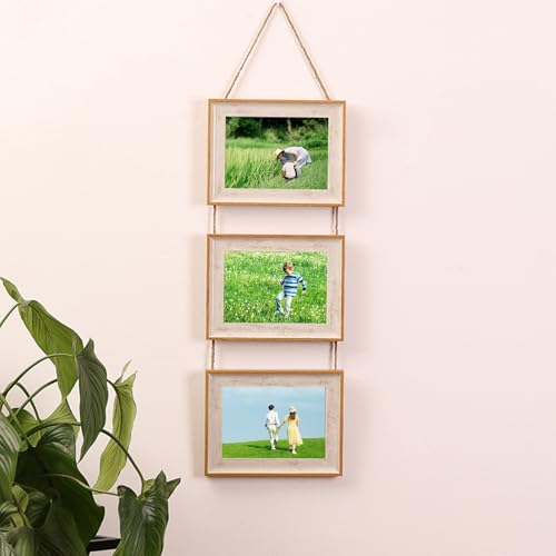 Stfery Bilderrahmen Zum Aufhängen 3 Bilder 9x13cm, Weiß Holz, Horizontal Rahmen Harz Mit Acrylglas Wand Deko Familie Stfery Bilderrahmen Zum Aufhängen 3 Bilder 9x13cm, Weiß Holz, Horizontal Rahmen Harz Mit Acrylglas Wand Deko Familie von Stfery