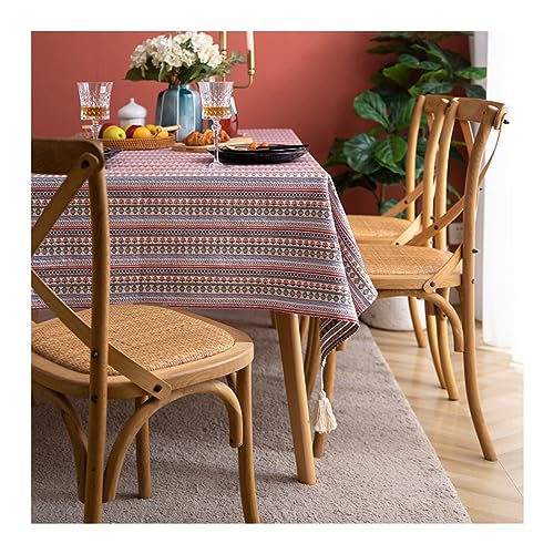 Stfery Tischdecke Abwaschbar Streifen Bunt, 140x140cm, Tischtuch Boho, Tischdecke Quadratisch Gartentisch Stfery Tischdecke Abwaschbar Streifen Bunt, 140x140cm, Tischtuch Boho, Tischdecke Quadratisch Gartentisch von Stfery