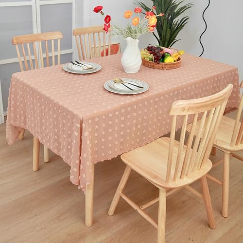 Stfery Tischdecken 140x100 Rosa Tischwäsche Bügelfrei Polyester Einfarbig Mit Fellknäueln Tischdecken Fleckenabweisend Dauerhaft für Esszimmer Stfery Tischdecken 140x100 Rosa Tischwäsche Bügelfrei Polyester Einfarbig Mit Fellknäueln Tischdecken Fleckenabweisend Dauerhaft für Esszimmer von Stfery