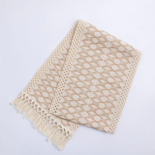 Stfery Tischläufer Abwaschbar 30x160, Leinen Tischläufer Hellbraun Modern, Geometrische Muster Tischläufer für Küche Esstisch Dekoration Drinnen Urlaub Party Dekor Stfery Tischläufer Abwaschbar 30x160, Leinen Tischläufer Hellbraun Modern, Geometrische Muster Tischläufer für Küche Esstisch Dekoration Drinnen Urlaub Party Dekor von Stfery