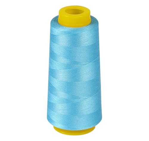 StiVerse Overlock-Faden, 1800 m, Allzweckgarn zum Nähen, Overlock, Quilten, Teilen, Nähmaschinen, Polyesterfaden 40 s/2, Himmelblau von StiVerse
