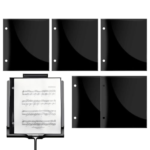 Notenmappe | 6-Teilige Bandmappe A4,Dokumentenaufbewahrung mit Präsentationshüllen Ordner für Fotos Chor Blasinstrumente,Display Buch Für Blasorchester Und Chöre von Stibtmr