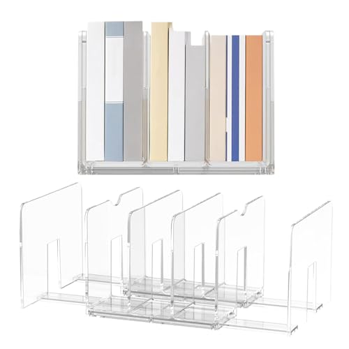 Schreibtisch-Ordnerorganizer | Ausziehbarer Aktenschuber-Organizer für den Schreibtisch | 2-teiliges Sortierregal für Dokumente, Briefe und Papierablage | Für Schüler, Lehrer, Zuhause, Wohnung & von Stibtmr