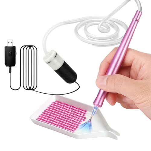 Strassstein Malstift - Elektrischer Vakuum Strassstein Kunst Malstift,Automatischer Applikator Mit Perlenadsorption Für Bastelprojekte Und Schmuckherstellung von Stibtmr