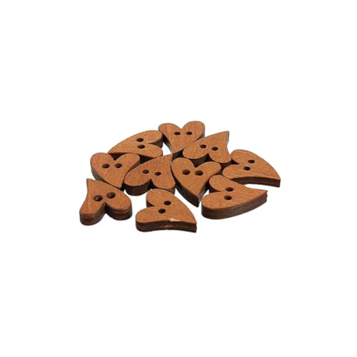 100 Stcs natürliche Holzknöpfe Vintage herzförmige Knöpfe mit Löchern DIY Crafting Sewing Supplies Kaffee 100 Stcs natürliche Holzknöpfe Vintage herzförmige Knöpfe mit Löchern DIY Crafting Sewing Supplies Kaffee von Stibzeup