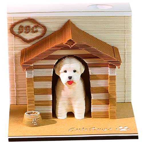 3D Memo Pad süßer Hund Dekorative Stressabbau 3D -Notizblock mit Stifthalter Büro Wohnzimmer Schreibtisch Memo Pad Geschenk für Kollegen Freund 3D Memo Pad süßer Hund Dekorative Stressabbau 3D -Notizblock mit Stifthalter Büro Wohnzimmer Schreibtisch Memo Pad Geschenk für Kollegen Freund von Stibzeup