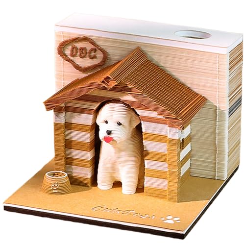 3D Memo Pad süßer Hund Dekorative Stressabbau 3D -Notizblock mit Stifthalter Büro Wohnzimmer Schreibtisch Memo Pad Geschenk für Kollegen Freund 3D Memo Pad süßer Hund Dekorative Stressabbau 3D -Notizblock mit Stifthalter Büro Wohnzimmer Schreibtisch Memo Pad Geschenk für Kollegen Freund von Stibzeup