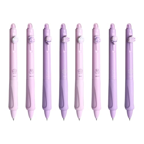 8pcs löschbare Stifte, 0, 5 mm feiner Punktlöschbare Tintenstifte mit Radiergummi, einziehbares blaues und schwarzes Gel, glattes windender Kugelschalter für die Einnahme von Kreuzworträtseln mit dem 8pcs löschbare Stifte, 0, 5 mm feiner Punktlöschbare Tintenstifte mit Radiergummi, einziehbares blaues und schwarzes Gel, glattes windender Kugelschalter für die Einnahme von Kreuzworträtseln mit dem von Stibzeup