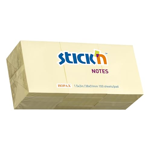 Stick N Pastell Sticky Note – Gelb – parent 38x51mm von Stick'n