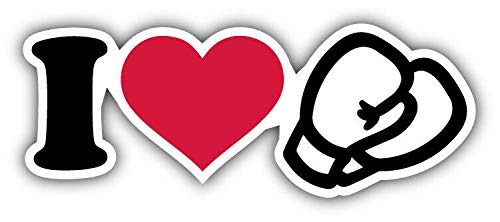 10cm! Klebe-Folie Wetterfest Made-IN-Germany Ich Liebe I Love Boxing G2771 UV&Waschanlagenfest Auto-Aufkleber Sticker Decal von Sticker-Designs