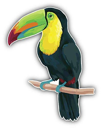 10cm! Klebe-Folie Wetterfest Made-IN-Germany Tukan Aquarell H1416 UV&Waschanlagenfest Auto-Aufkleber Sticker Decal von Sticker-Designs
