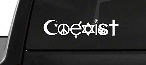 15cm! Klebe-Folie Wetterfest Made-IN-Germany Coexist Peace-Zeichen Kreuz Stern alle Religionen D224 UV&Waschanlagenfest Auto-Aufkleber Profi-Qualität! 15cm! Klebe-Folie Wetterfest Made-IN-Germany Coexist Peace-Zeichen Kreuz Stern alle Religionen D224 UV&Waschanlagenfest Auto-Aufkleber Profi-Qualität! von Sticker-Designs