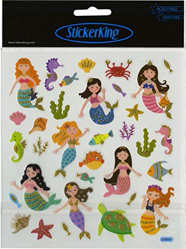 Sticker King Mehrfarbige STKRS Meerjungfrauen, Einheitsgröße von Sticker King
