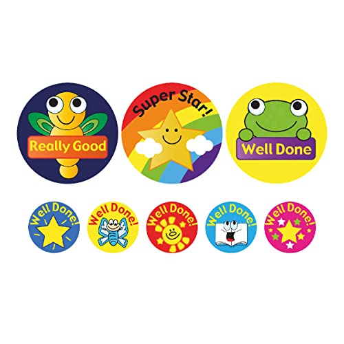 Sticker Solutions Aufkleber mit „Tiere, Sterne und Geräte“-Motiv, 35 mm/10 mm, 690 Stück Sticker Solutions Aufkleber mit „Tiere, Sterne und Geräte“-Motiv, 35 mm/10 mm, 690 Stück von SuperStickers