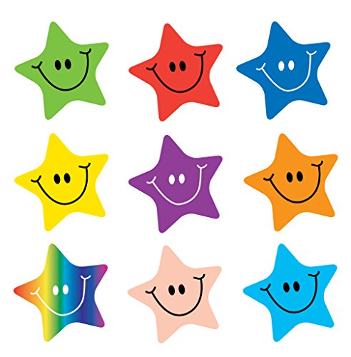 Sticker Solutions Aufkleber mit Smileys in Sternenform, 180 Stück von Sticker Solutions