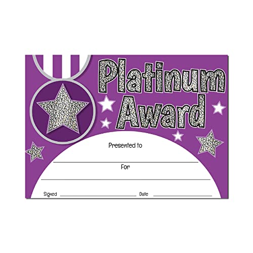 Sticker Solutions DMC14253 Platinum Award Sparkling Certificate von Sticker Solutions
