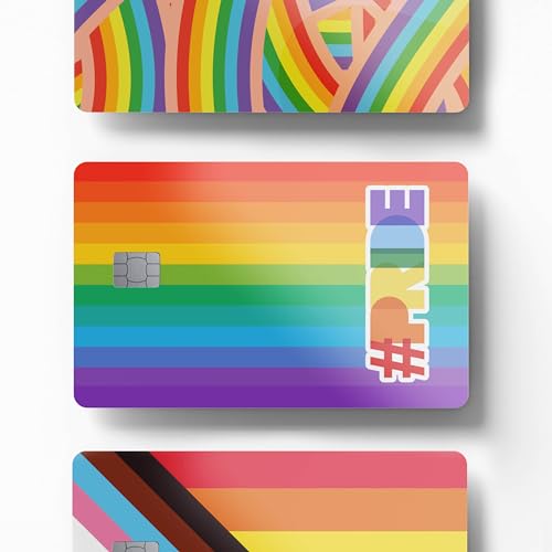 Stickers4 3 x Pride Original Design Kreditkartenaufkleber zur Verwendung als Kreditkarten-Skin - Debitkarten-Aufkleber zur Verwendung als Debitkarten-Skin - Kartenaufkleber für EC-Karten - Stickers4 3 x Pride Original Design Kreditkartenaufkleber zur Verwendung als Kreditkarten-Skin - Debitkarten-Aufkleber zur Verwendung als Debitkarten-Skin - Kartenaufkleber für EC-Karten - von Stickers4