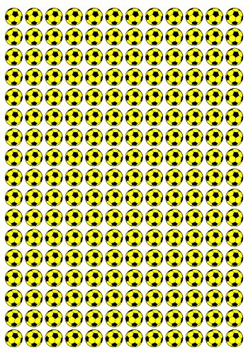 204 Aufkleber, Fußball, Sticker, 15 mm, gelb/schwarz, aus PVC, Folie, bedruckt, selbstklebend, EM, WM, Bundesliga 204 Aufkleber, Fußball, Sticker, 15 mm, gelb/schwarz, aus PVC, Folie, bedruckt, selbstklebend, EM, WM, Bundesliga von Stickershop Fußball Aufkleber