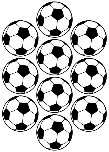 28 Aufkleber, Fußball, Sticker, 50 mm, weiß/schwarz, aus PVC, Folie, bedruckt, selbstklebend, EM, WM, Bundesliga 28 Aufkleber, Fußball, Sticker, 50 mm, weiß/schwarz, aus PVC, Folie, bedruckt, selbstklebend, EM, WM, Bundesliga von Stickershop Fußball Aufkleber