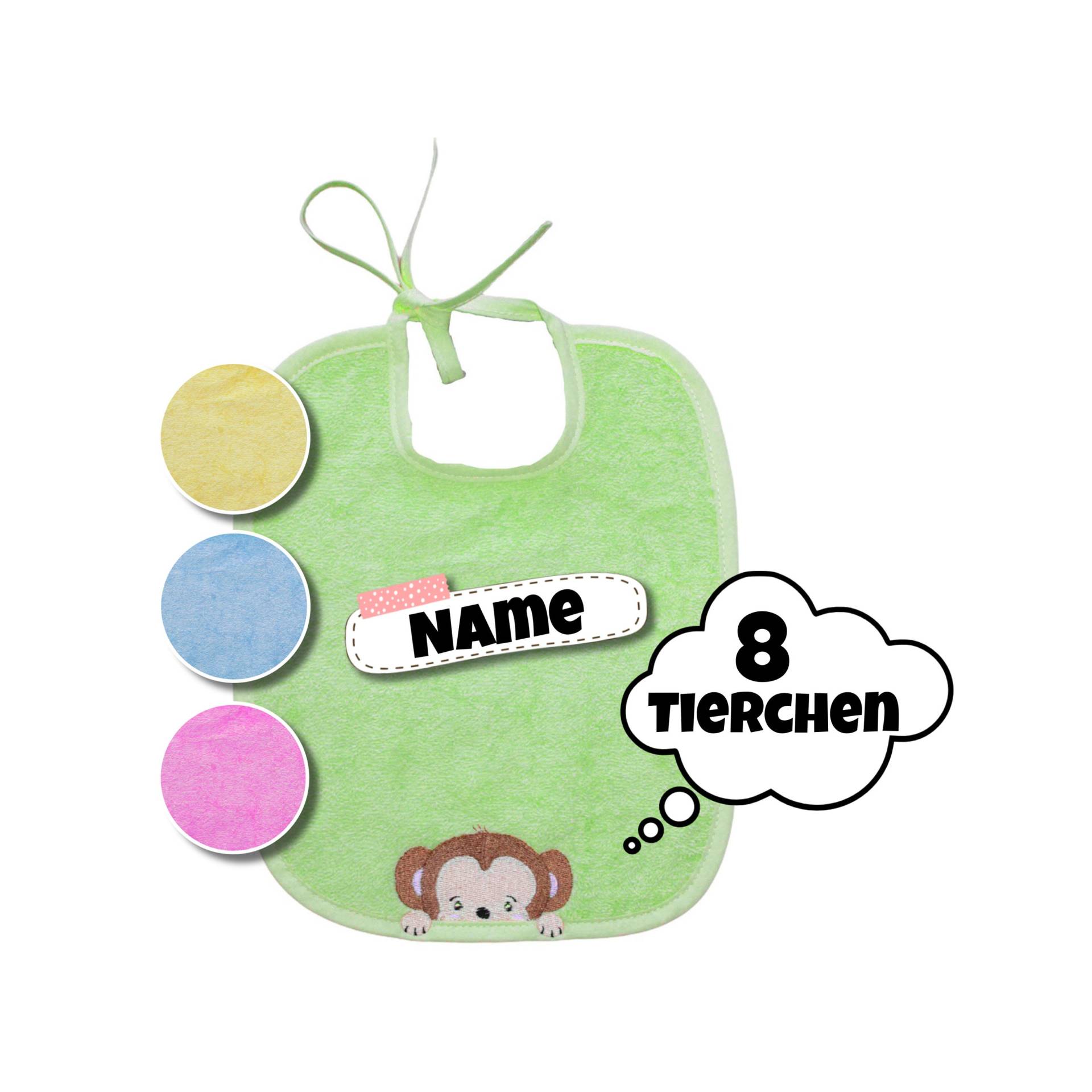 Baby Lätzchen Mit Name Und Tierchen Personalisiert | Namen Latz Geschenk Zur Geburt 8 Tiere Spucktuch Baby Lätzchen Mit Name Und Tierchen Personalisiert | Namen Latz Geschenk Zur Geburt 8 Tiere Spucktuch von SticklingDE