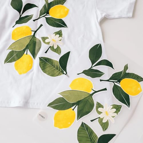 Stickly Bügelbilder Zitronen Set, Din A4 zum Aufbügeln Dekoration Kleidungsreparatur von T-Shirts, Hoodies, Jeans für Kinder, Erwachsene View Stickly Bügelbilder Zitronen Set, Din A4 zum Aufbügeln Dekoration Kleidungsreparatur von T-Shirts, Hoodies, Jeans für Kinder, Erwachsene View von Stickly