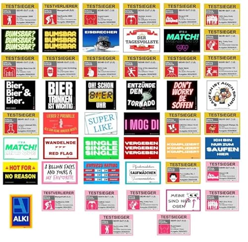 Komplette Malle Stickerauswahl/Malle Aufkleber Set/Festival Sticker/Party Sticker/Sauf Sticker/Mallorca/JGA Sticker/Oktoberfest (100) von StickyMemes030