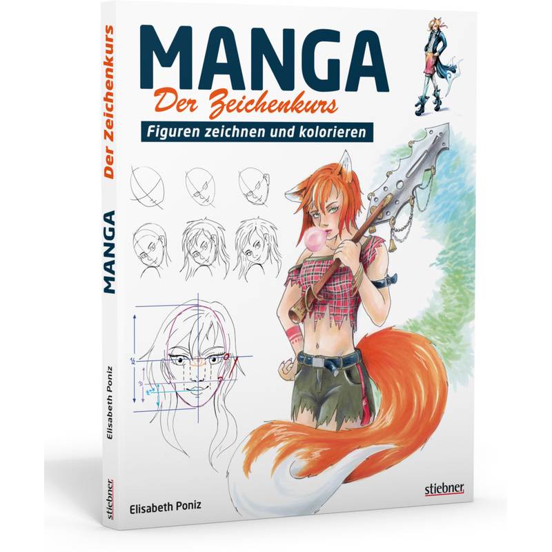 Manga - Der Zeichenkurs - Elisabeth Poniz, Kartoniert (TB) von Stiebner