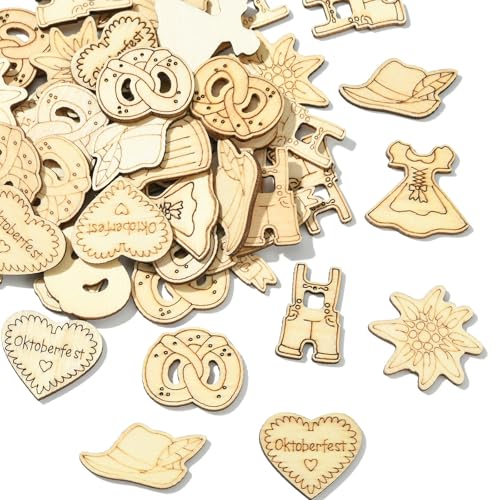 Stiesy 50 Stück Oktoberfest Thema Unvollendetes Holz Bastelset Bierbecher Brezel Herzform Holzausschnitte für DIY Handwerk Oktoberfest Deutsche Bierparty Deutsche München Bierfest Stiesy 50 Stück Oktoberfest Thema Unvollendetes Holz Bastelset Bierbecher Brezel Herzform Holzausschnitte für DIY Handwerk Oktoberfest Deutsche Bierparty Deutsche München Bierfest von Stiesy