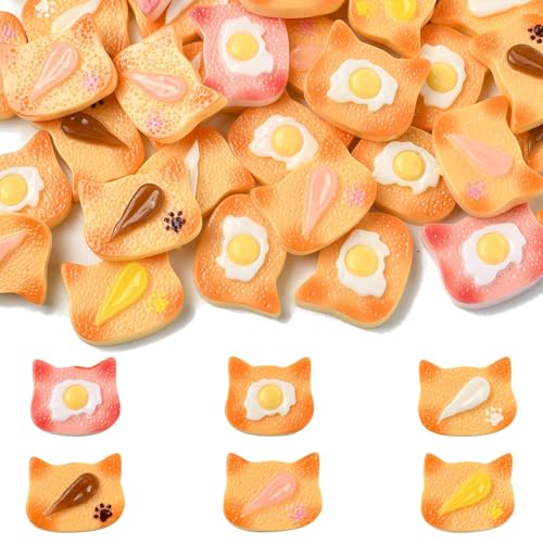 Stiesy 60 Stück 6 Farben Imitation Lebensmittel Ei Toast Harz Cabochons Niedliche Katze Flache Rückseite Perlen Schleim Charms Perlen DIY Handwerk Perlen & Scrapbooking Verzierungen Stiesy 60 Stück 6 Farben Imitation Lebensmittel Ei Toast Harz Cabochons Niedliche Katze Flache Rückseite Perlen Schleim Charms Perlen DIY Handwerk Perlen & Scrapbooking Verzierungen von Stiesy