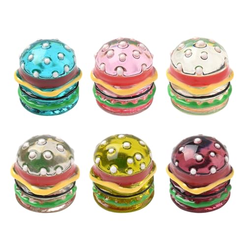 Stiesy Hamburger-Schleim-Charms aus Kunstharz, Emaille-Perlen, Mini-Lebensmittel, Scrapbooking, flache Rückseite, Cabochons, Hamburger, Miniatur-Dekoration, Großpackung für DIY-Haarnadeln, Ornamente Stiesy Hamburger-Schleim-Charms aus Kunstharz, Emaille-Perlen, Mini-Lebensmittel, Scrapbooking, flache Rückseite, Cabochons, Hamburger, Miniatur-Dekoration, Großpackung für DIY-Haarnadeln, Ornamente von Stiesy